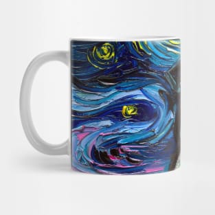 Happy Fawn Pug Starry Night Mug